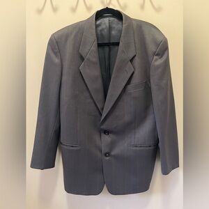 Yves Saint Laurent VTG  2 Piece Suit Men's 44R  Made In France Pure Wool